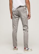 Men Argent Pepe Jeans Stanley Regular Jogger Pants 60J401101 - Image 4