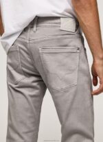 Men Argent Pepe Jeans Stanley Regular Jogger Pants 60J401101 - Image 5