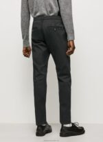 Men Black Pepe Jeans Charly Chino Trousers 60J401107 - Image 4