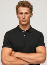 Men Black Pepe Jeans Logo T-Shirt 60J401086 - Image 3