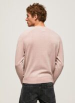 Men Bleach Pink Pepe Jeans Round Collar Cotton Jersey 60J40863 - Image 4