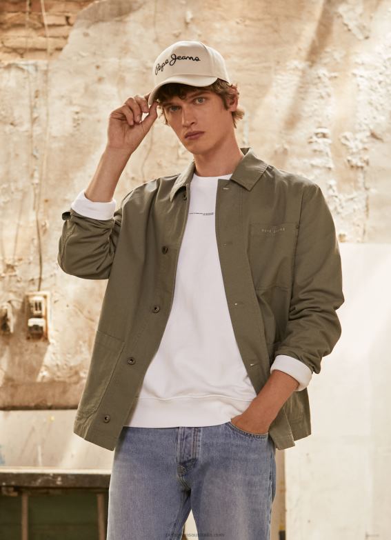 men_casting_pepe_jeans_canvas_utility_jacket_60j40834.jpg Men Casting Pepe Jeans Canvas Utility Jacket 60J40834 - Image 1