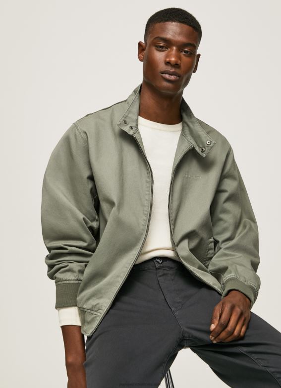 men_casting_pepe_jeans_cotton_harrington_jacket_60j40829.jpg Men Casting Pepe Jeans Cotton Harrington Jacket 60J40829 - Image 1