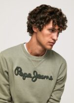 Men Casting Pepe Jeans Embroidered Logo Cotton Jumper 60J40874 - Image 3