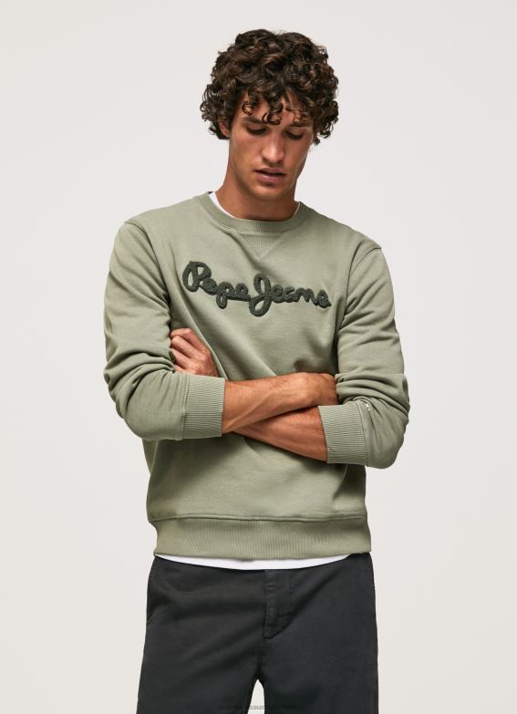 men_casting_pepe_jeans_embroidered_logo_cotton_jumper_60j40874.jpg Men Casting Pepe Jeans Embroidered Logo Cotton Jumper 60J40874 - Image 1