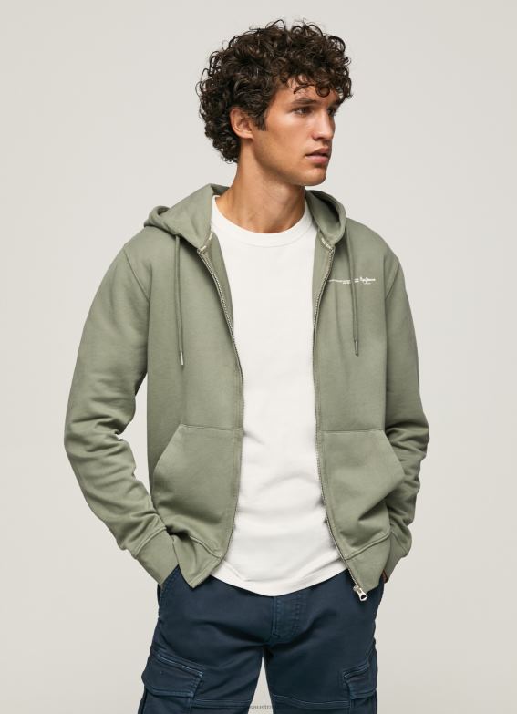 men_casting_pepe_jeans_logo_jumper_with_zipper_60j40912.jpg Men Casting Pepe Jeans Logo Jumper With Zipper 60J40912 - Image 1
