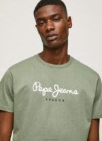 Men Casting Pepe Jeans Printed Logo Cotton T-Shirt 60J40920