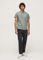 Men Casting Pepe Jeans Washed And Dyed Cotton T-Shirt 60J40925 - Image 2
