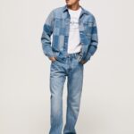 Men Denim Pepe Jeans Byron Midrise Relaxed Fit Jeans 60J40811