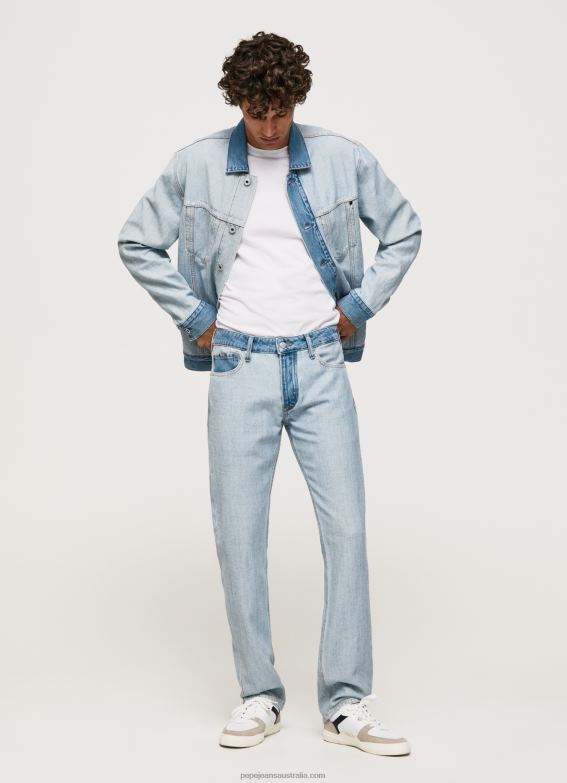 men_denim_pepe_jeans_casey_midrise_regular_fit_jeans_60j40799.jpg Men Denim Pepe Jeans Casey Midrise Regular Fit Jeans 60J40799 - Image 1