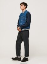 Men Denim Pepe Jeans Combined Fabric Jacket 60J40846 - Image 3