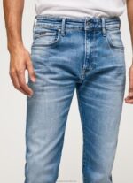 Men Denim Pepe Jeans Crane Midrise Slim Fit Jeans 60J40795 - Image 3