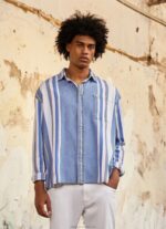 Men Denim Pepe Jeans Devon Oversized Denim Overshirt 60J401021