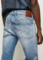 Men Denim Pepe Jeans Hatch Regular Midrise Slim Fit Jeans 60J40796 - Image 4