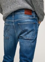 Men Denim Pepe Jeans Mason Midrise Skinny Fit Jeans 60J40791 - Image 4