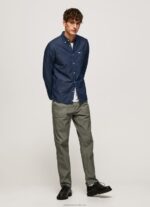 Men Denim Pepe Jeans Parton Denim Shirt 60J401035 - Image 2