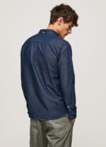 Men Denim Pepe Jeans Parton Denim Shirt 60J401035 - Image 4