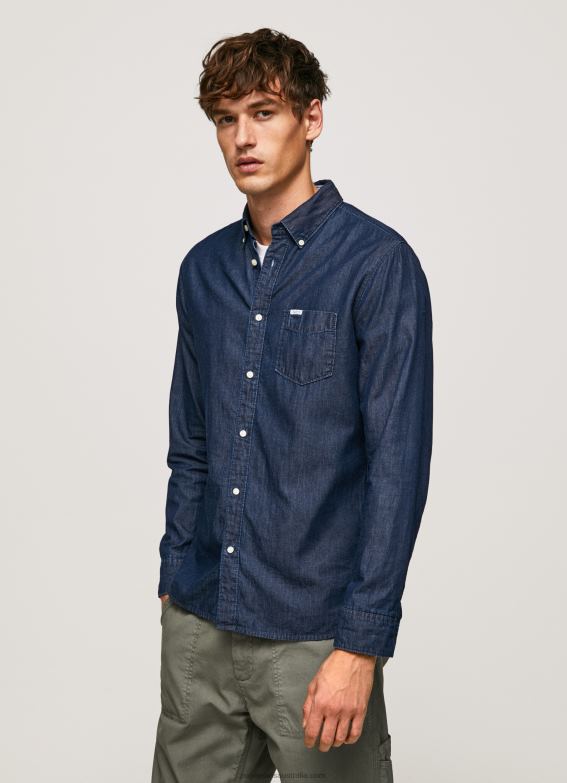 men_denim_pepe_jeans_parton_denim_shirt_60j401035.jpg Men Denim Pepe Jeans Parton Denim Shirt 60J401035 - Image 1