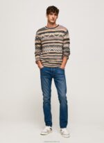 Men Denim Pepe Jeans Spike Midrise Regular Fit Jeans 60J40801