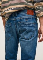 Men Denim Pepe Jeans Spike Midrise Regular Fit Jeans 60J40801 - Image 5