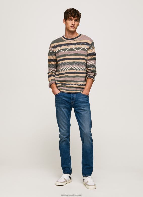 men_denim_pepe_jeans_spike_midrise_regular_fit_jeans_60j40801.jpg Men Denim Pepe Jeans Spike Midrise Regular Fit Jeans 60J40801 - Image 1