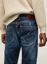 Men Denim Pepe Jeans Spike Midrise Regular Fit Jeans 60J40805 - Image 4
