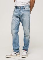 Men Denim Pepe Jeans Stanley Midrise Regular Fit Jeans 60J40807 - Image 2