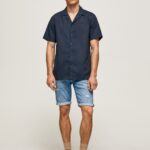 Men Denim Pepe Jeans Stanley Tapered Fit Denim Shorts 60J40821