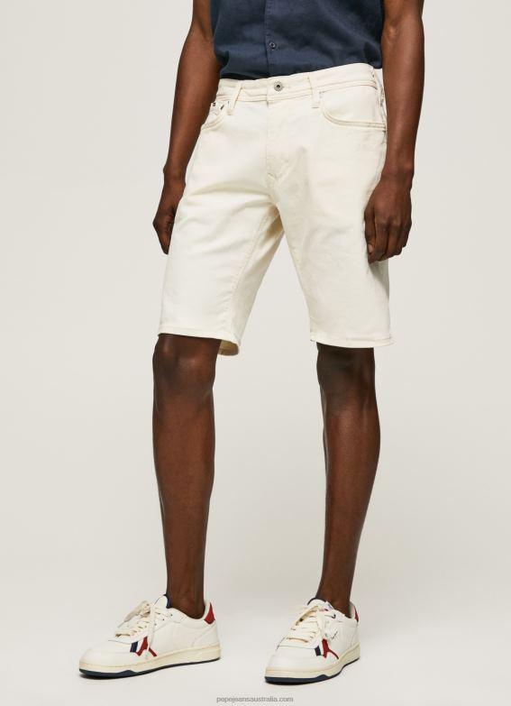 Men Denim Pepe Jeans Stanley Tapered Fit Denim Shorts 60J40822 - Image 2