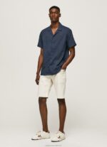 Men Denim Pepe Jeans Stanley Tapered Fit Denim Shorts 60J40822