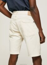 Men Denim Pepe Jeans Stanley Tapered Fit Denim Shorts 60J40822 - Image 4