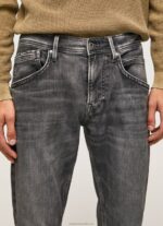 Men Denim Pepe Jeans Track Midrise Regular Fit Jeans 60J40800 - Image 3