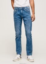 Men Denim Pepe Jeans Track Midrise Regular Fit Jeans 60J40803 - Image 2