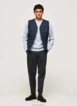 Men Dulwich Pepe Jeans Button Fastened Padded Waistcoat 60J40845 - Image 2