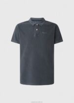 Men Dulwich Pepe Jeans Embroidered Logo Pique Polo Shirt 60J401097 - Image 5