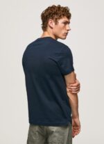 Men Dulwich Pepe Jeans Flag Print Cotton T-Shirt 60J40956 - Image 4