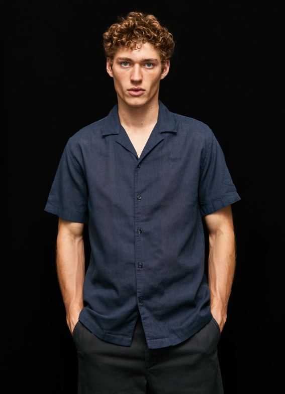 men_dulwich_pepe_jeans_lastingham_short_sleeved_shirt_60j401059.jpg Men Dulwich Pepe Jeans Lastingham Short Sleeved Shirt 60J401059 - Image 1