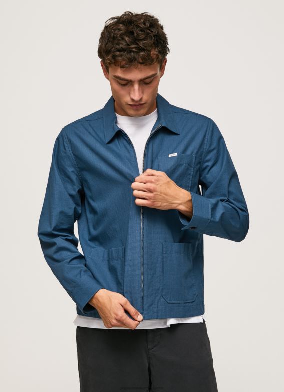 men_dulwich_pepe_jeans_leeds_straight_fit_overshirt_60j401032.jpg Men Dulwich Pepe Jeans Leeds Straight Fit Overshirt 60J401032 - Image 1