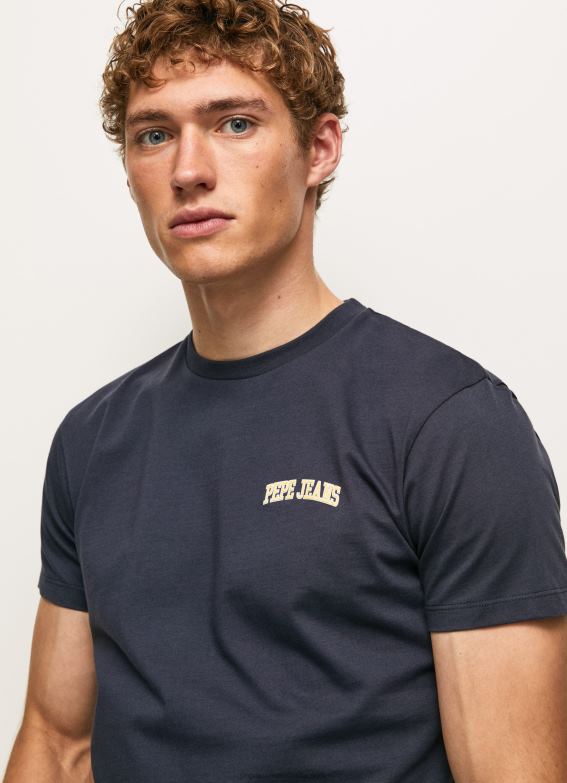 men_dulwich_pepe_jeans_logo_print_t_shirt_60j40973.jpg Men Dulwich Pepe Jeans Logo Print T-Shirt 60J40973 - Image 1