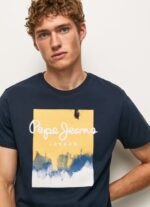 Men Dulwich Pepe Jeans Logo Print T-Shirt 60J40979 - Image 3