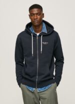 Men Dulwich Pepe Jeans Logo Print Zipped Jumper 60J40905