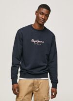 Men Dulwich Pepe Jeans Printed Logo Cotton Jumper 60J40884