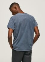Men Dulwich Pepe Jeans Printed Logo Cotton T-Shirt 60J40948 - Image 4