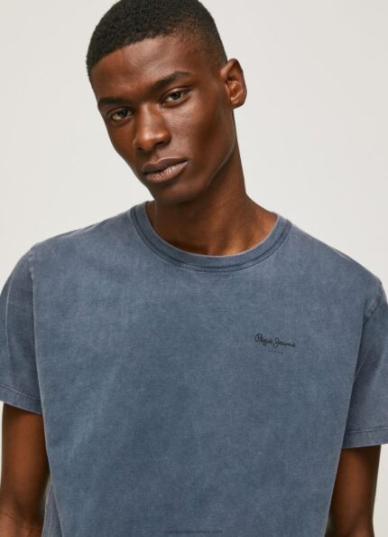 Men Dulwich Pepe Jeans Printed Logo Cotton T-Shirt 60J40948