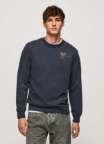 Men Dulwich Pepe Jeans Rounded Collar Cotton Jumper 60J40873