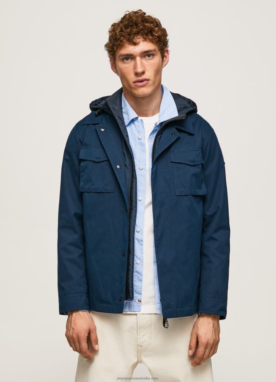 men_dulwich_pepe_jeans_short_parka_with_detachable_bib_60j40832.jpg Men Dulwich Pepe Jeans Short Parka With Detachable Bib 60J40832 - Image 1