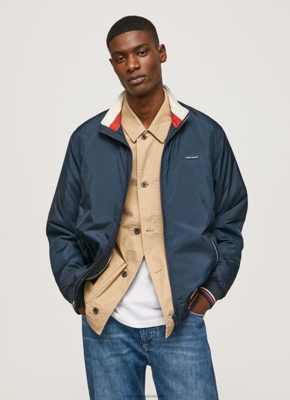 men_dulwich_pepe_jeans_sporty_harrington_jacket_60j40825.jpg Men Dulwich Pepe Jeans Sporty Harrington Jacket 60J40825 - Image 1
