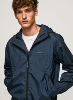 Men Dulwich Pepe Jeans Windbreaker Jacket With Hood 60J40828