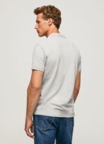 Men Grey Marl Pepe Jeans Logo T-Shirt 60J401084 - Image 4