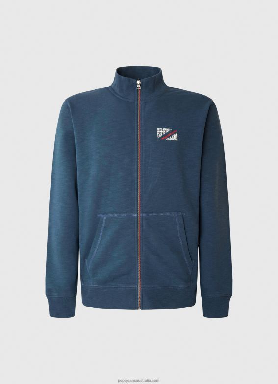 men_jarman_pepe_jeans_high_collar_sports_jacket_60j40898.jpg Men Jarman Pepe Jeans High Collar Sports Jacket 60J40898 - Image 1
